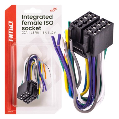 AMIO Konektor ISO CCA 13PIN 04441, crna