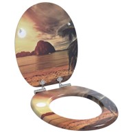 MDF WC daska 44x38 cm narančasta