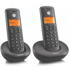 MOTOROLA DECT telefon E202 Duo, crni