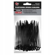 AMTRA Profesionalne vezice za kabele 2,5x80 mm 100 kom, crne