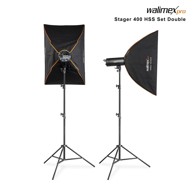 WALIMEX Oprema za fotografiranje Stager 400 HSS Set Double