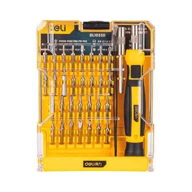 DELI TOOLS Set preciznih odvijača EDL1033D 33 dijela