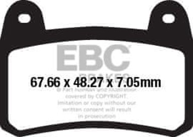 EBC Kočione pločice FA658, set za 1 disk
