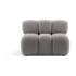 MICADONI HOME Svijetlo siva modularna sjedeća garnitura od bouclé tkanine (srednji modul ) Bellis, 94x94x70,05 cm
