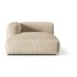 MICADONI Bež baršunasti modularna sjedeća garnitura (s lijevim kutom) Martina, 120x176x75 cm