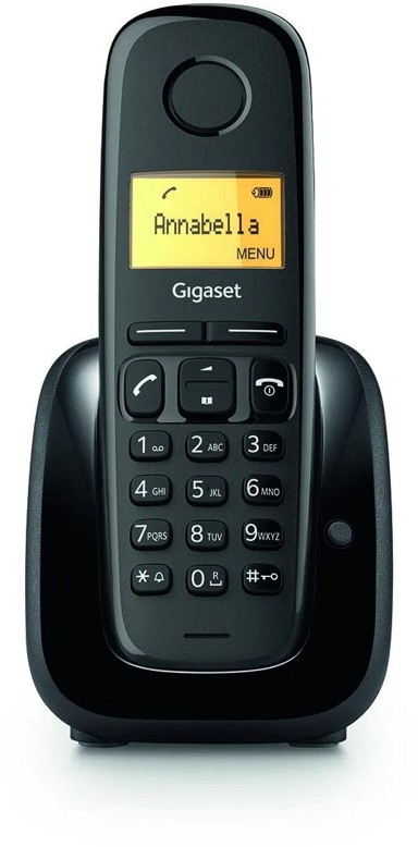 GIGASET Bežični fiksni telefon A180, crni
