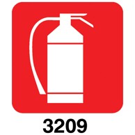 Naljepnice Vatrogasni aparat, simbol 3209
