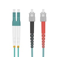 HELOS Optički patch kabel OM3 Duplex LSZH 3,0 mm LC/ST, aqua, 10,0 m
