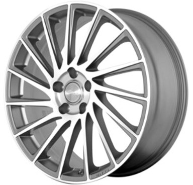 BROCK Aluminijski naplatak B39 7x17 5/114,3 ET45 polirana, fer siva