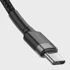 BASEUS Kabel USB-C Cafule, crno-sivi, 1m