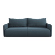 MAKAMII Plava sklopiva/s prostorom za odlaganje sofa 216 cm Nanea, 216x105x86 cm