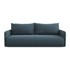MAKAMII Plava sklopiva/s prostorom za odlaganje sofa 216 cm Nanea, 216x105x86 cm