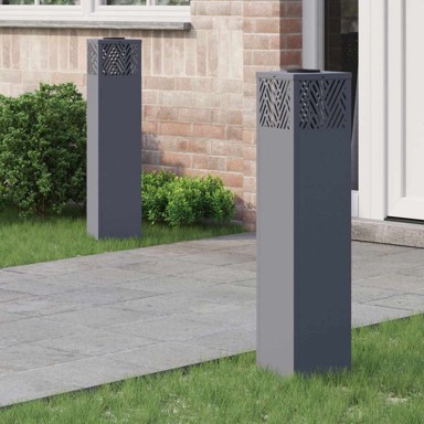 Solarna LED svjetlost za stazu Riblja kost 2 pcs Antracit