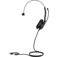 YEALINK Slušalice UH35 Mono UC, USB-C i USB-A, žičane, crne