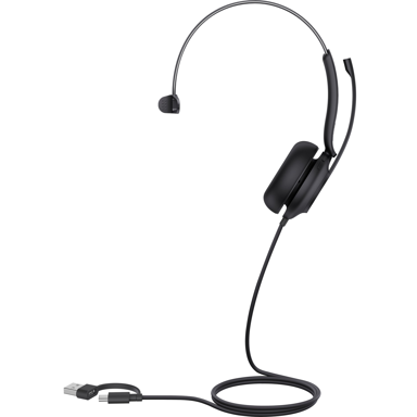 YEALINK Slušalice UH35 Mono UC, USB-C i USB-A, žičane, crne