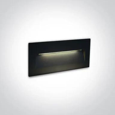 Vanjska ugradbena zidna LED svjetiljka, DM68068B/B/V, 6 W, CCT, IP65, Dark Light, 230 V, crna