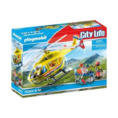 PLAYMOBIL Set za igru 71203, City Life Rescue Helicopter, 48 dijelova
