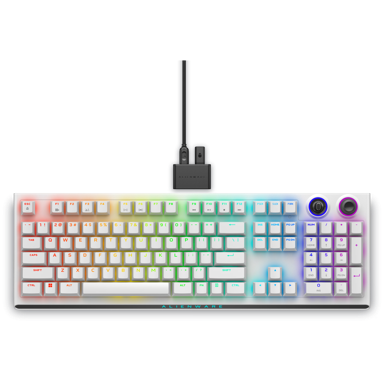 ALIENWARE Gaming tipkovnica AW920K, USB/RF/Bluetooth, bijela