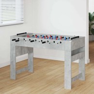 Nogometni stol, 125 × 60.5 × 80 cm, konstruirano drvo, betonski sivi