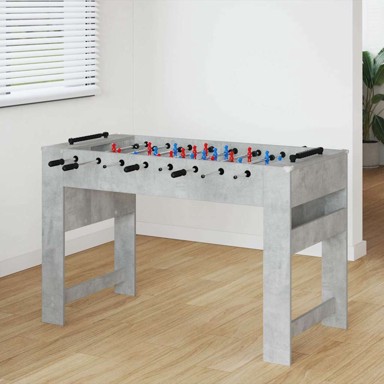 Nogometni stol, 125 × 60.5 × 80 cm, konstruirano drvo, betonski sivi