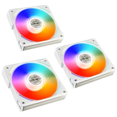 LIAN LI Set ventilatora UNI FAN AL120 RGB PWM 12 cm, bijeli, 3 kom