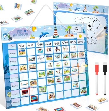 NIKCORP Magnetska ploča MOMSIV tjedni planer Montessori, plava