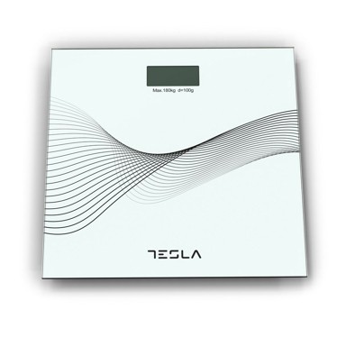 TESLA Osobna vaga BS103W, digitalna, 180 kg, staklo, bijela