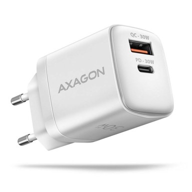 AXAGON Zidni punjač ACU-PQ30W, bijeli, 1x Type C, 30W