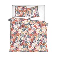 Posteljina Minas Coral Blue Cloud 200x200cm + 2x60x80cm