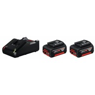 BOSCH AKU Set baterija + punjač - 2x GBA 18V 4.0Ah + GAL 18V-40 Power for All