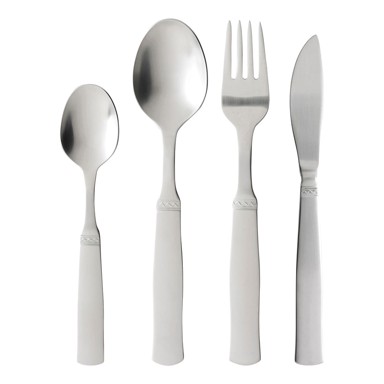 GENSE Set pribora za jelo 16 kom Ranka, od nehrđajućeg čelika, srebrna boja