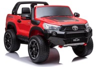 Licencirani auto na akumulator Toyota Hilux 4x4 - dvosjed - crveni/lakirani