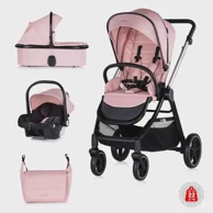 CHIPOLINO Kolica 3u1, roza