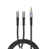 ORICO Audio adapter AX2 3,5 mm (minijack) - 0,5 m, crna