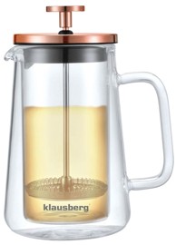 KLAUSBERG French press 0,35 L staklo i bakar