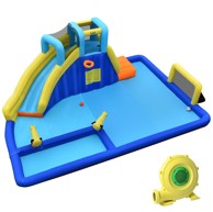 Vodeni park 6 u 1, napuhujući centar s puhalom