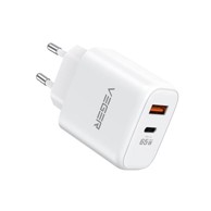 VEGER Kućni punjač CPD65E, bijeli, 65W, USB-A, USB-C, QC3.0
