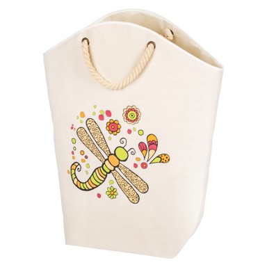 WENKO Platnena košara za rublje 58 l Rollin'Art Libelle