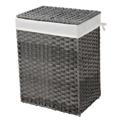 SONGMICS Košara za rublje Rattan, 90L, gray