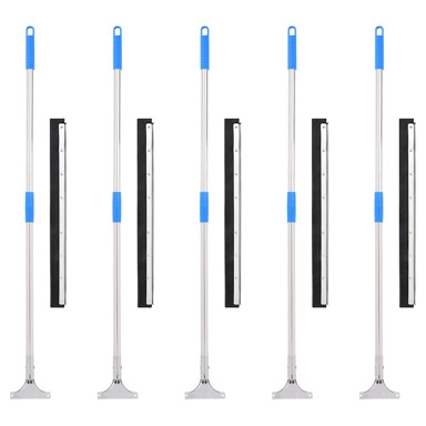 Podni brisači, 5 kom, 60 × 122,5 cm, čelik, guma