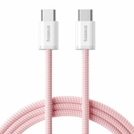 BASEUS USB kabel Type-C na Type-C, duljina 2 m, 100W, 20V 5A, pleteni, ružičasti, model Dynamic 4