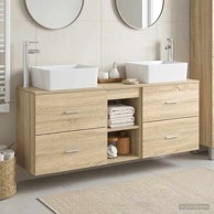 Set kupaonskih ormarića 3 kom 53 x 34,5 x 63 cm, hrast sonoma
