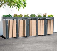WESTMANN spremište za kante Planta, 5x240 L, 84x332x124 cm