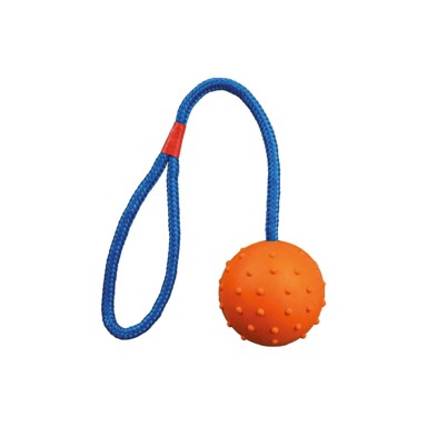 TRIXIE Igračka za pse Lopta sa špagom fi 6 cm