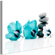 Slika Calm Mallow Wide Turquoise 90x60