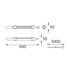 Radna LED lampa, 8 W, 6000 K, crna
