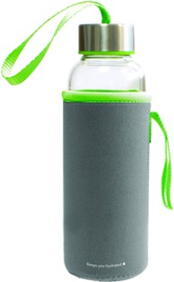 WAVE Boca za vodu staklena 600 ml, zelena