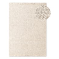 ELLE DECORATION Krem/boje slonovače ručno rađen tepih od mješavine vune 200x290 cm Majoli