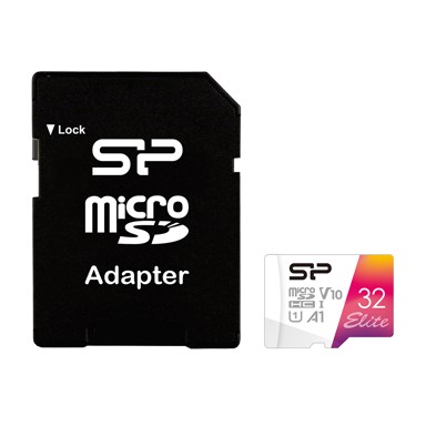 SILICON POWER Memorijska kartica MicroSD, 32GB, Elite 2, Class 10, UHS-I U1, A1, s SD adapterom, SP032GBSTHBV1V20SP