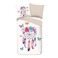 GOOD MORNING Flanelska dječja posteljina za krevet za jednu osobu 135x200 cm Catchy